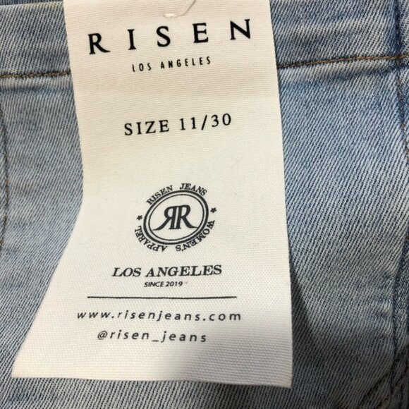 Risen Los Angeles womens super wide leg 11/30 light wash jeans NEW super soft - Picture 3 of 13